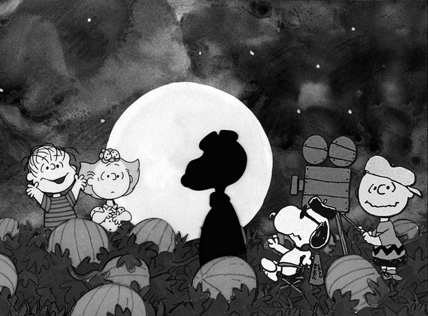 On the set of "It's the Great Pumpkin, Charlie Brown!" in 1966