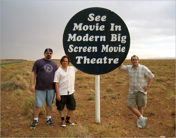 Todd, Adam, and Bill at Meteor Crater in 2007