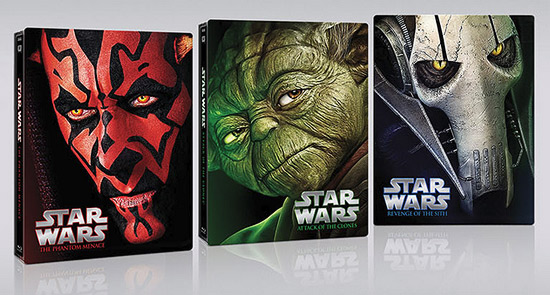 Star Wars (Prequel Trilogy Blu-ray Steelbooks)
