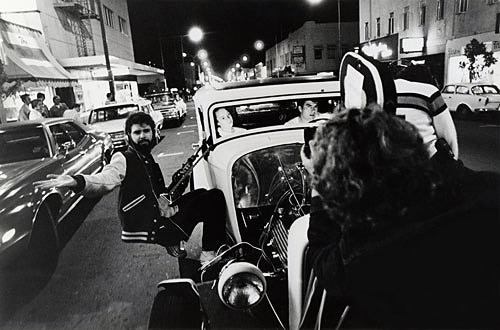 George Lucas on the set of American Graffiti