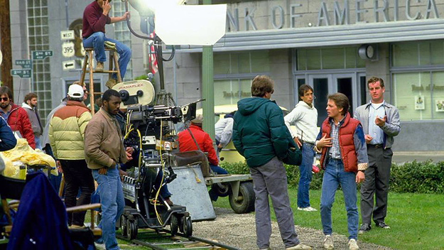 On the set of Back to the Future