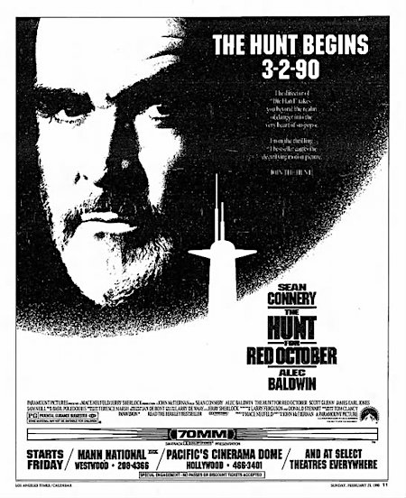 The Hunt for Red October newspaper ad