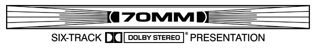 70mm 6-track Dolby logo