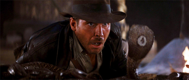 A scene from Raiders of the Lost Ark (1981)