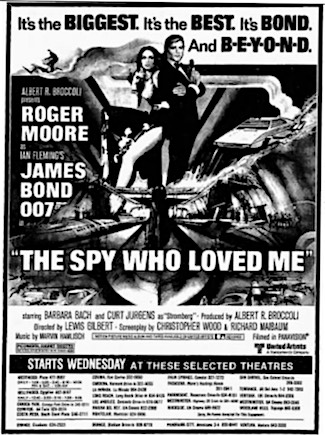 The Spy Who Loved Me newspaper ad