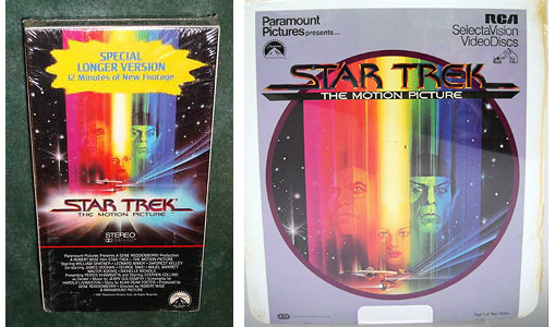 Star Trek: The Motion Picture on VHS and SelectaVision