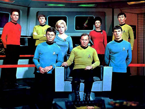 The cast of Star Trek.