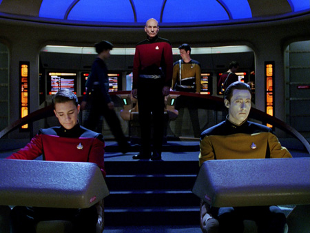 A scene from Star Trek: The Next Generation