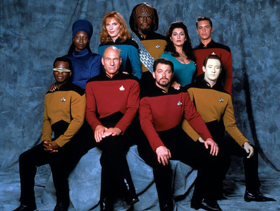 The cast of Star Trek: The Next Generation