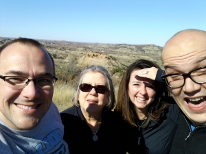 Here we are in the Badlands - best vacation ever!