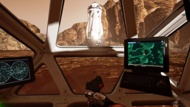 A image from Fox's The Martian VR Experience