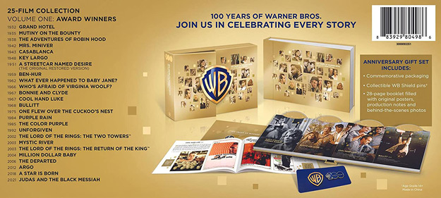 WB 100th 25-Film Collection: Volume One – Award Winners (Blu-ray Box)