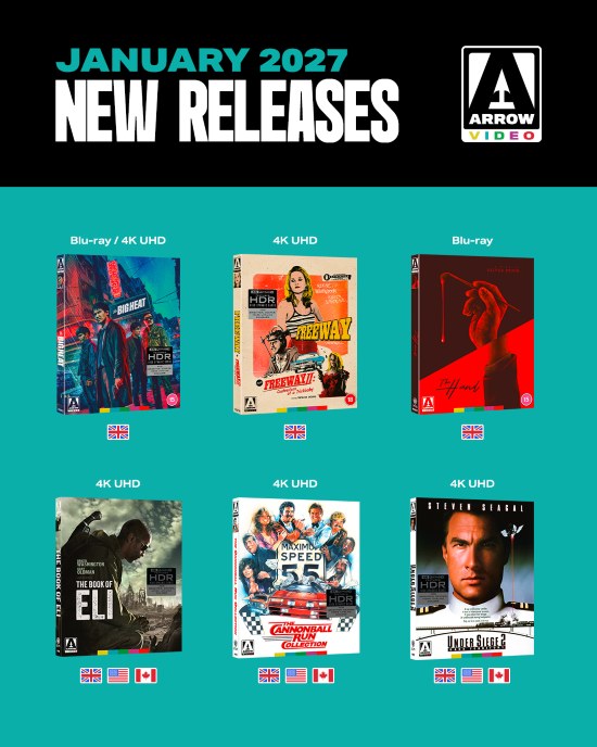 Arrow Video's January 2027 slate