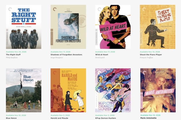 Criterion's November 2026 release slate!